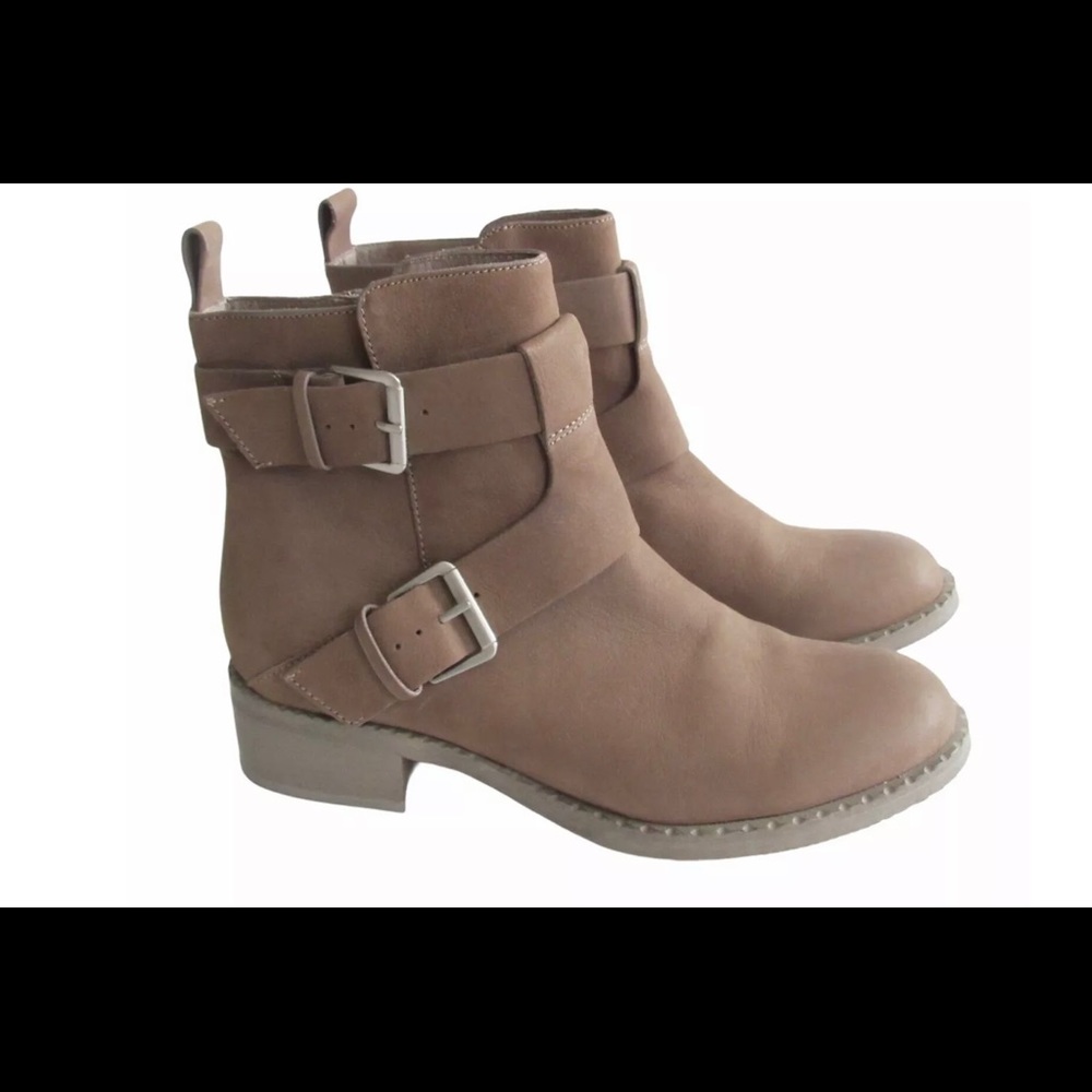 Kenneth Cole gentle soles best of moto boots taupe sz 8 M